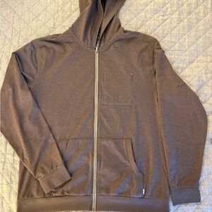 Brown Zip Up Hoodie Sweater